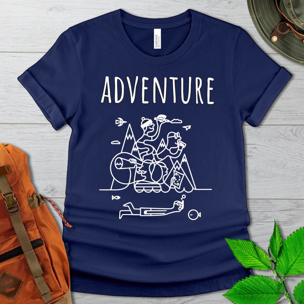 Mountain Adventure Illustration Tshirt