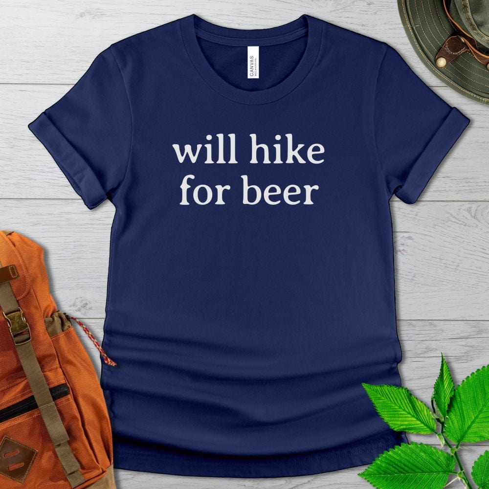 Will Hike For Beer Tshirt