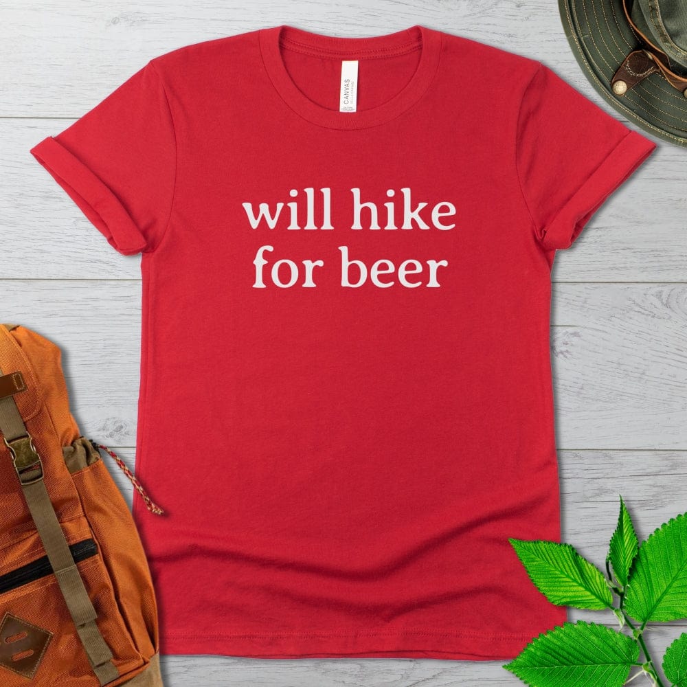 Will Hike For Beer Tshirt