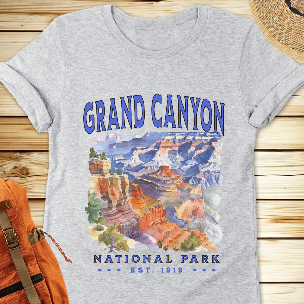 Grand Canyon National Park Watercolor Tshirt