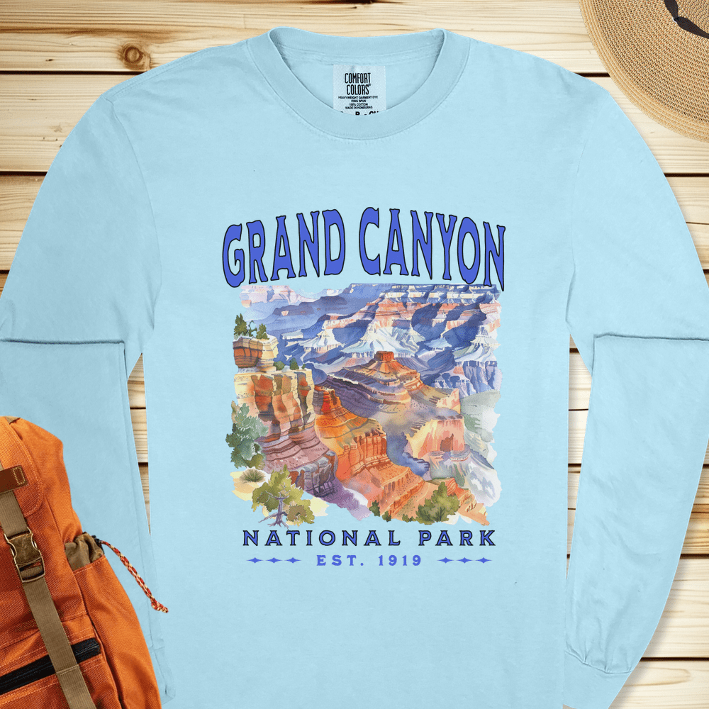 Grand Canyon National Park Watercolor Long Sleeve Tshirt