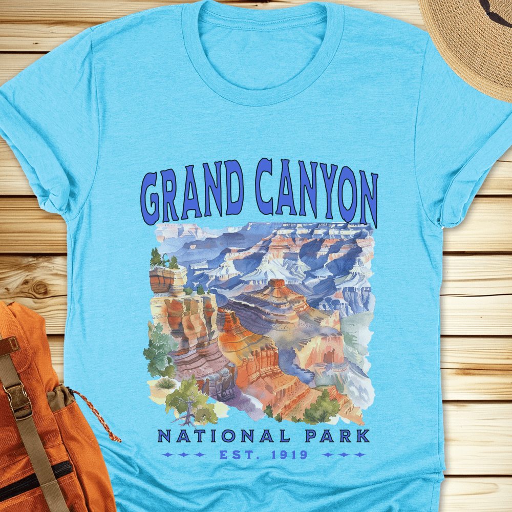 Grand Canyon National Park Watercolor Tshirt