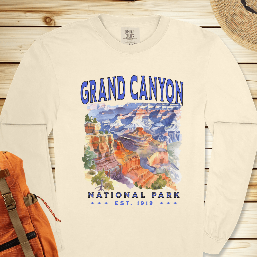 Grand Canyon National Park Watercolor Long Sleeve Tshirt