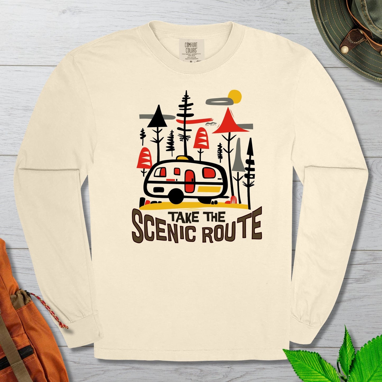 Take The Scenic Route Camper Long Sleeve Tshirt