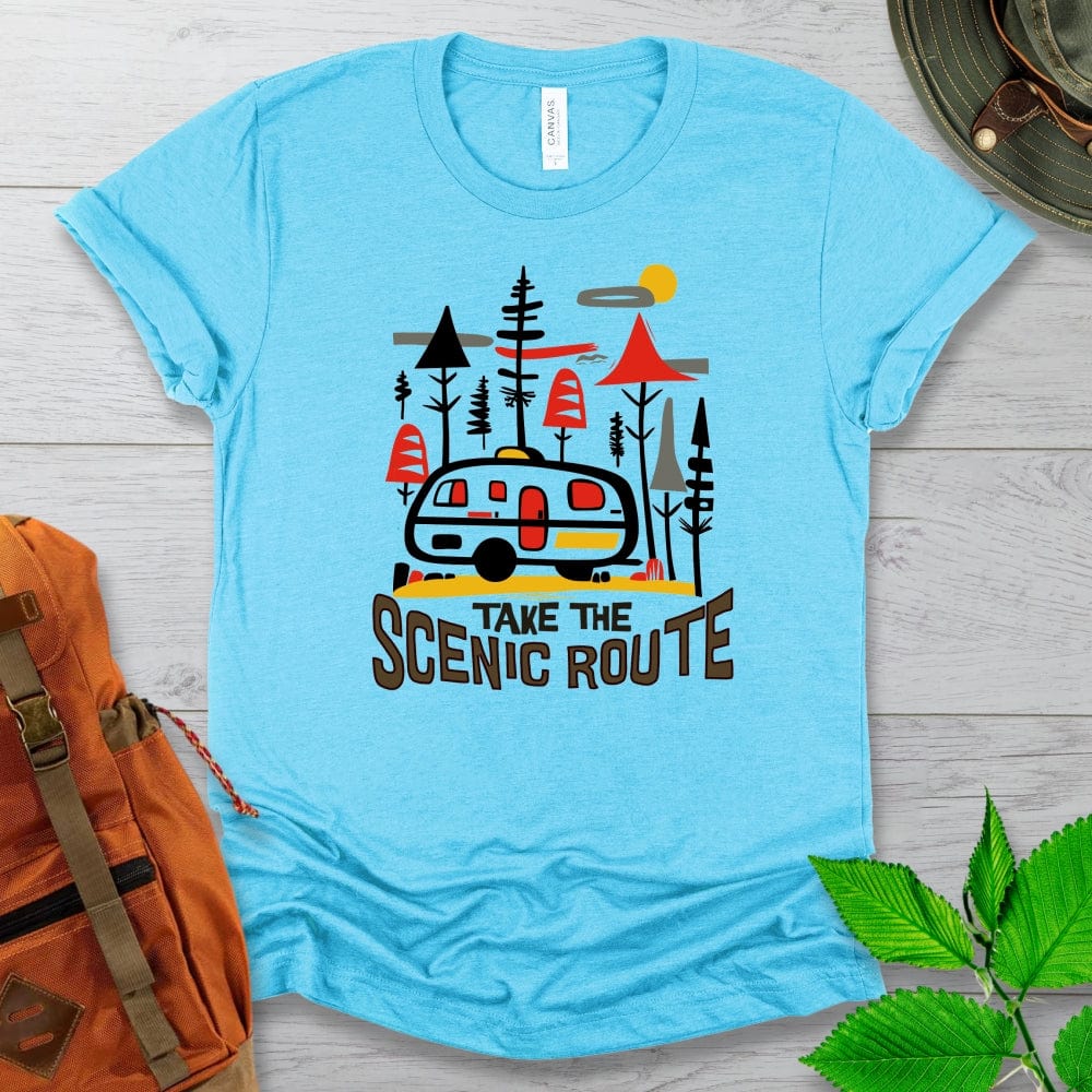 Take the Scenic Route Camper Tshirt