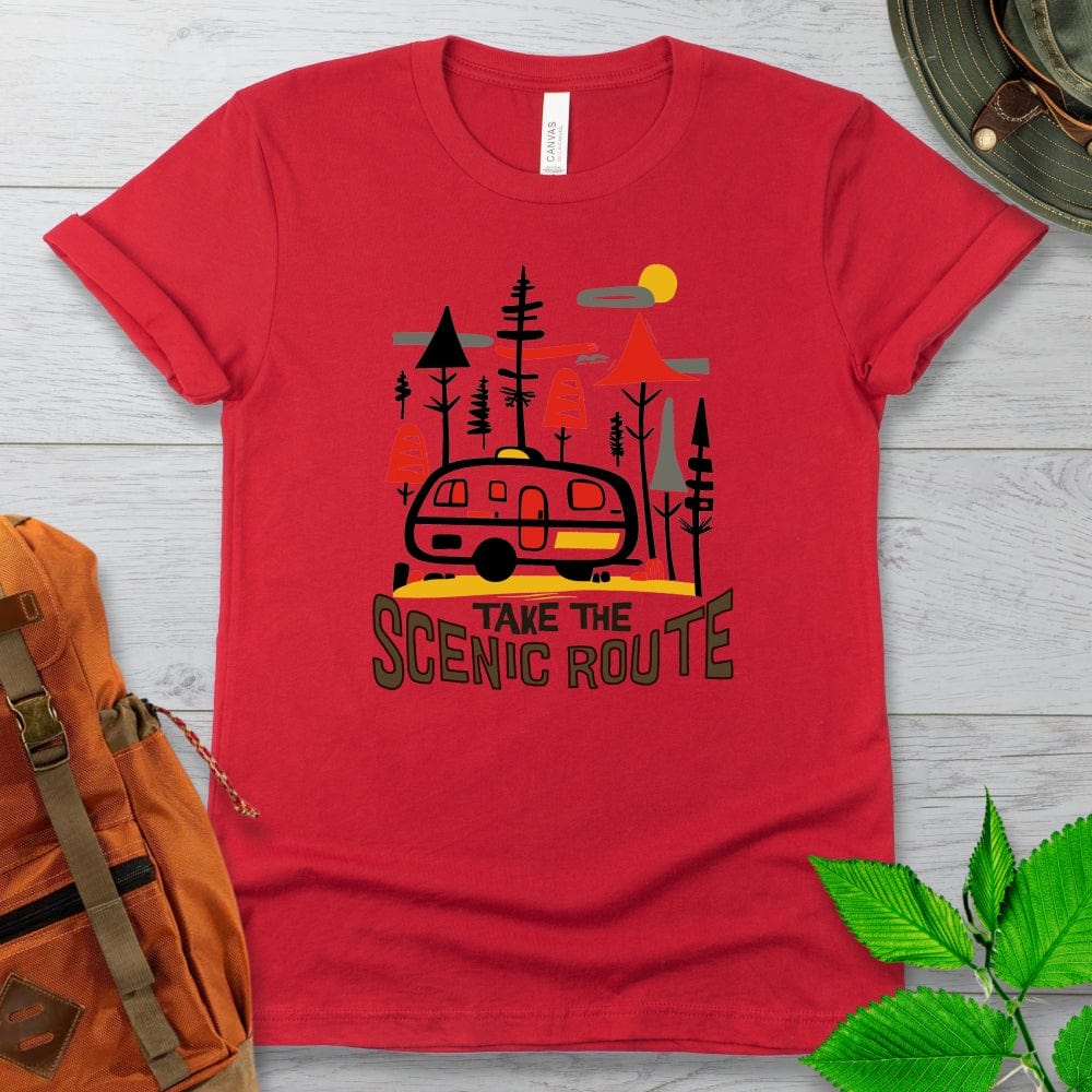 Take the Scenic Route Camper Tshirt