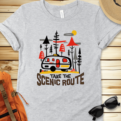 Take the Scenic Route Camper Tshirt