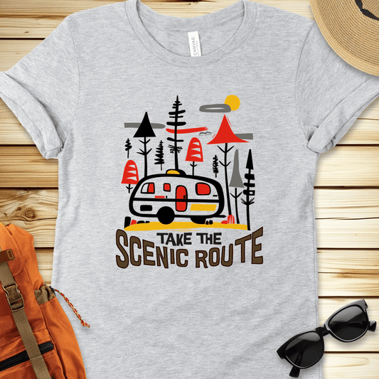 Take the Scenic Route Camper Tshirt