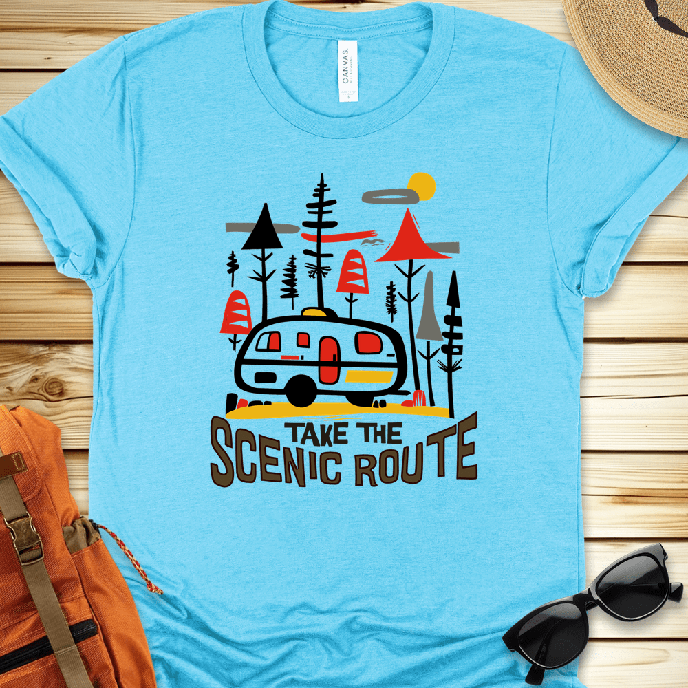 Take the Scenic Route Camper Tshirt