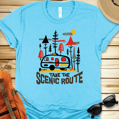 Take the Scenic Route Camper Tshirt