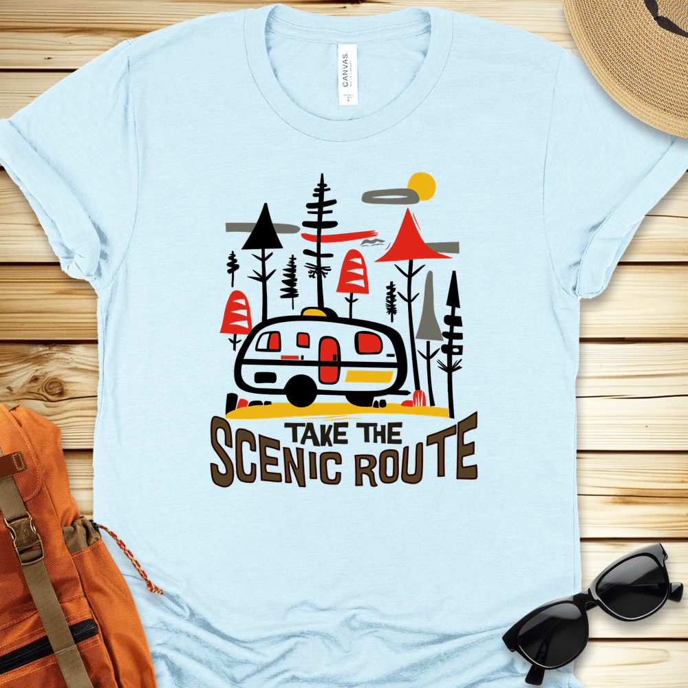 Take the Scenic Route Camper Tshirt