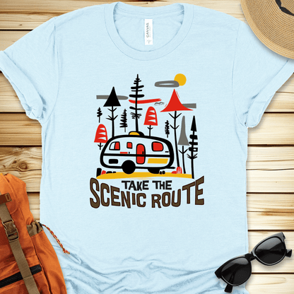 Take the Scenic Route Camper Tshirt