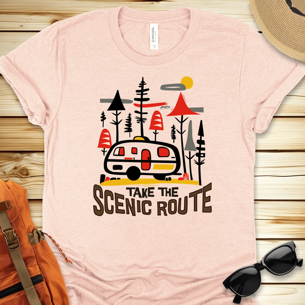 Take the Scenic Route Camper Tshirt