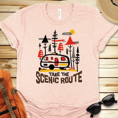 Take the Scenic Route Camper Tshirt
