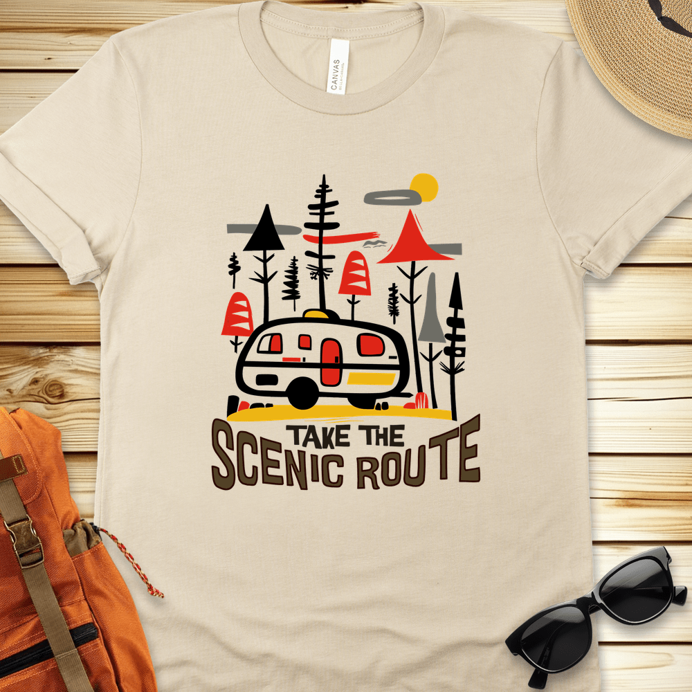 Take the Scenic Route Camper Tshirt