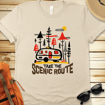 Take the Scenic Route Camper Tshirt