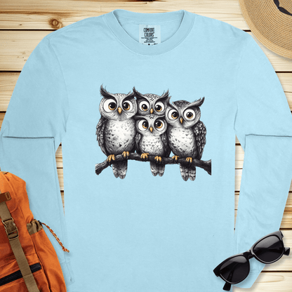 Four Owls Long Sleeve Tshirt