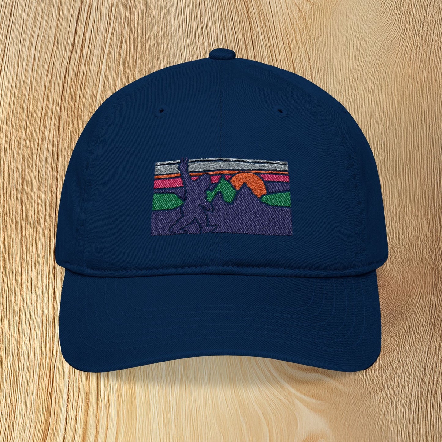 Bigfoot Adventure Eco-Friendly Embroidered Baseball Cap