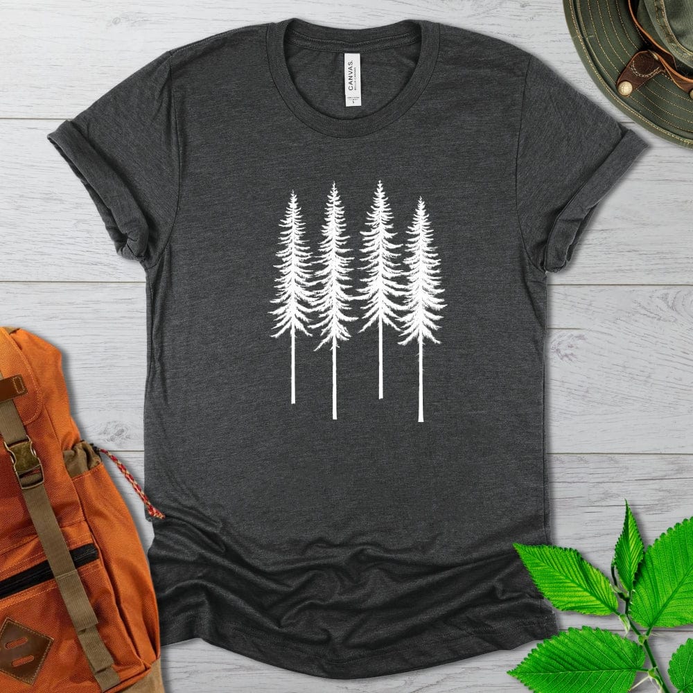 Monochrome Forest Tshirt Dark Colors