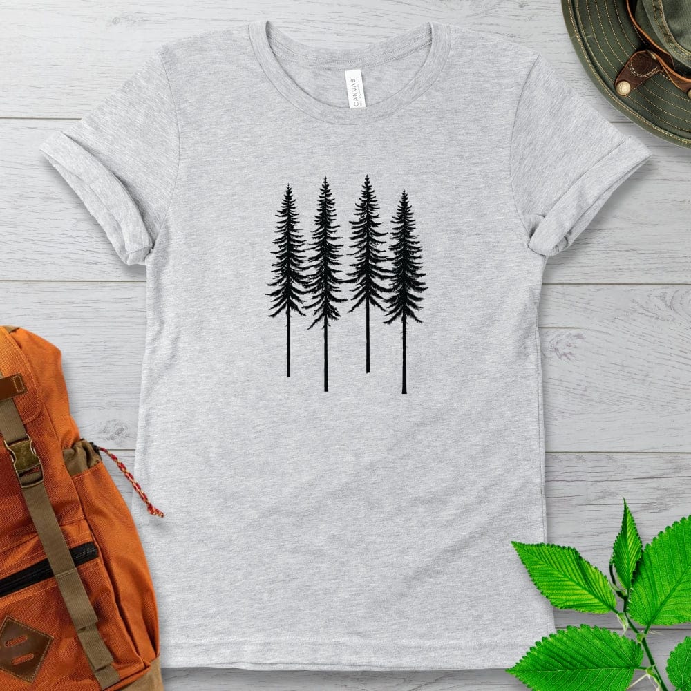 Monochrome Forest Tshirt Light Colors