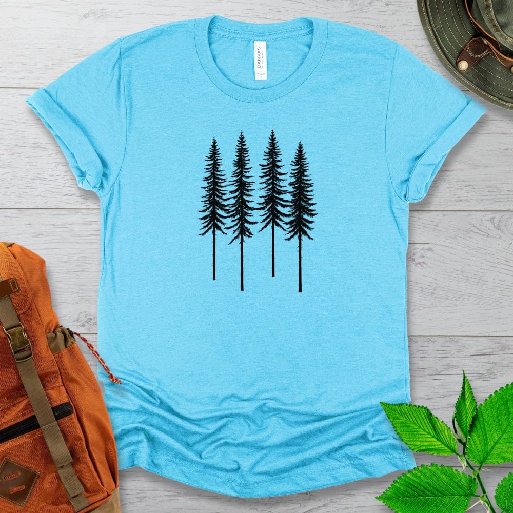 Monochrome Forest Tshirt Light Colors