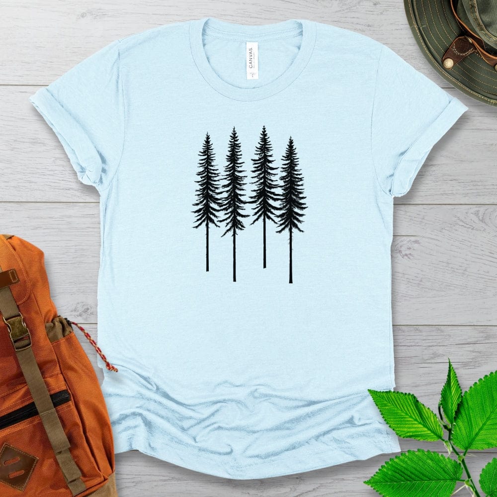 Monochrome Forest Tshirt Light Colors