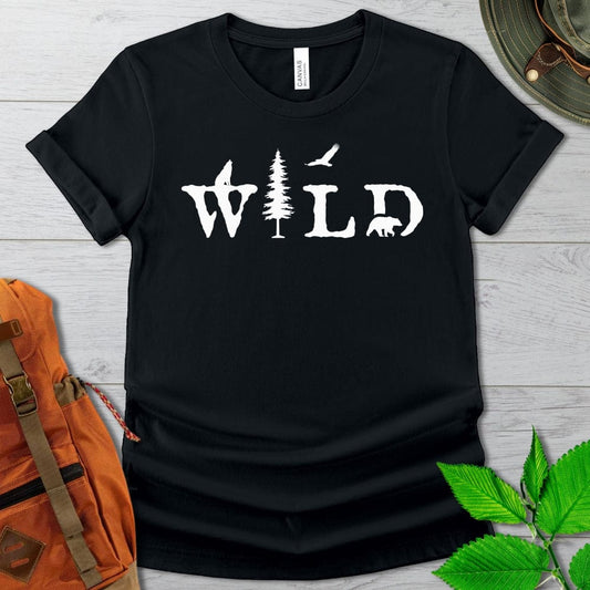 Wild Silhouette Tshirt in Dark Colors