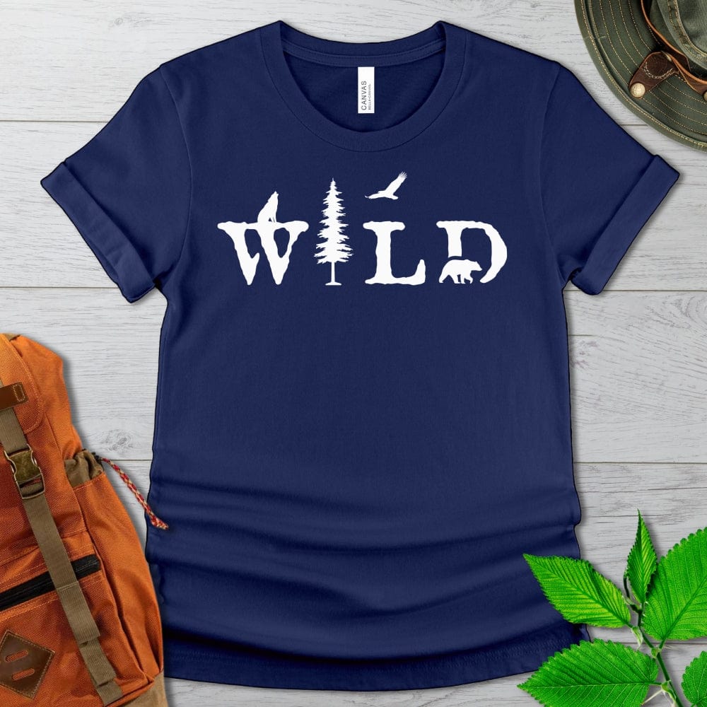 Wild Silhouette Tshirt in Dark Colors