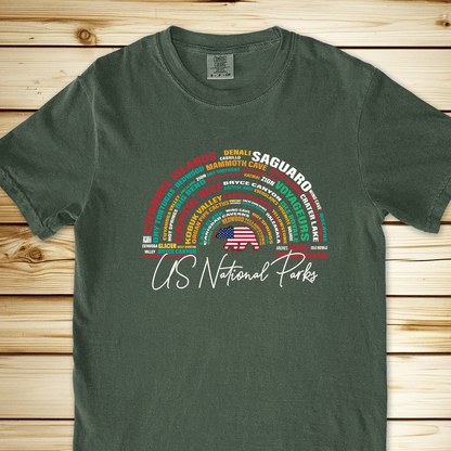 National Parks Word Art Relaxed Fit Tee