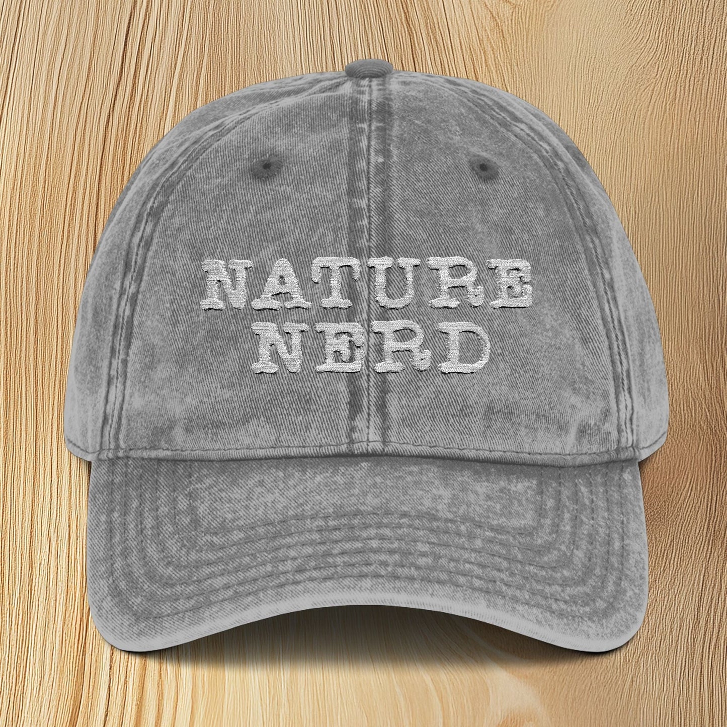 Nature Nerd Vintage Embroidered Baseball Cap