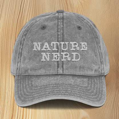 Nature Nerd Vintage Embroidered Baseball Cap
