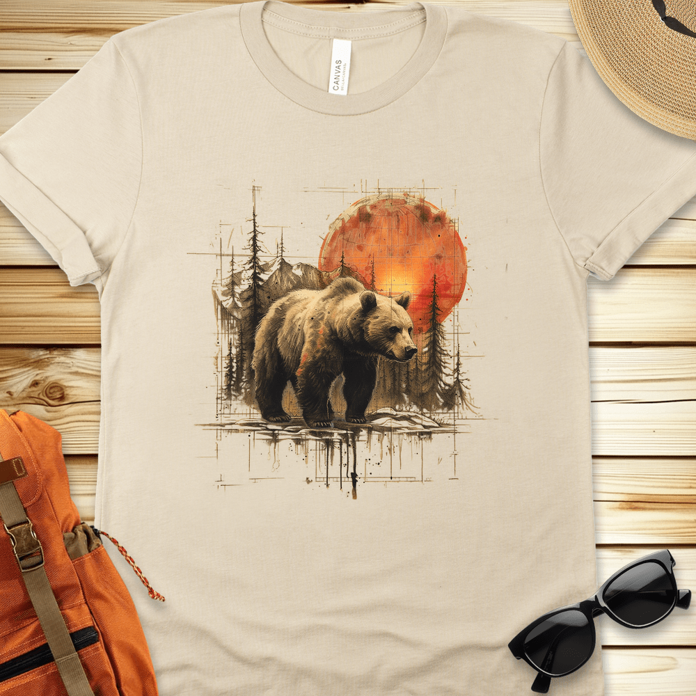 Rustic Grizzly Bear Tshirt
