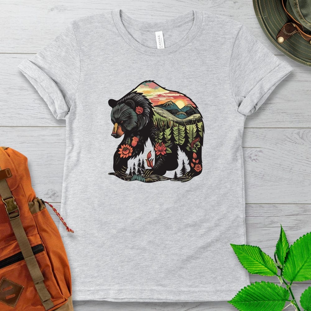 Nature Bear Illustration Tshirt