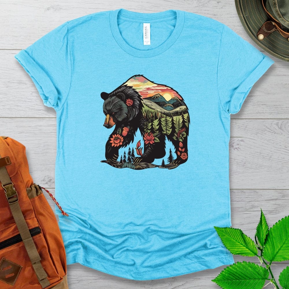 Nature Bear Illustration Tshirt