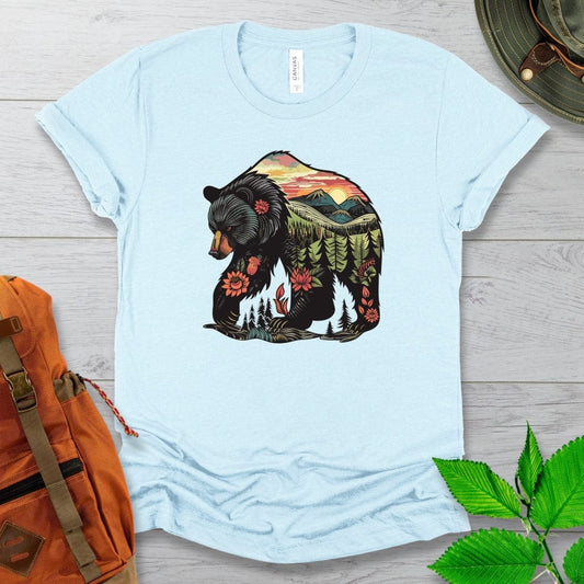 Nature Bear Illustration Tshirt