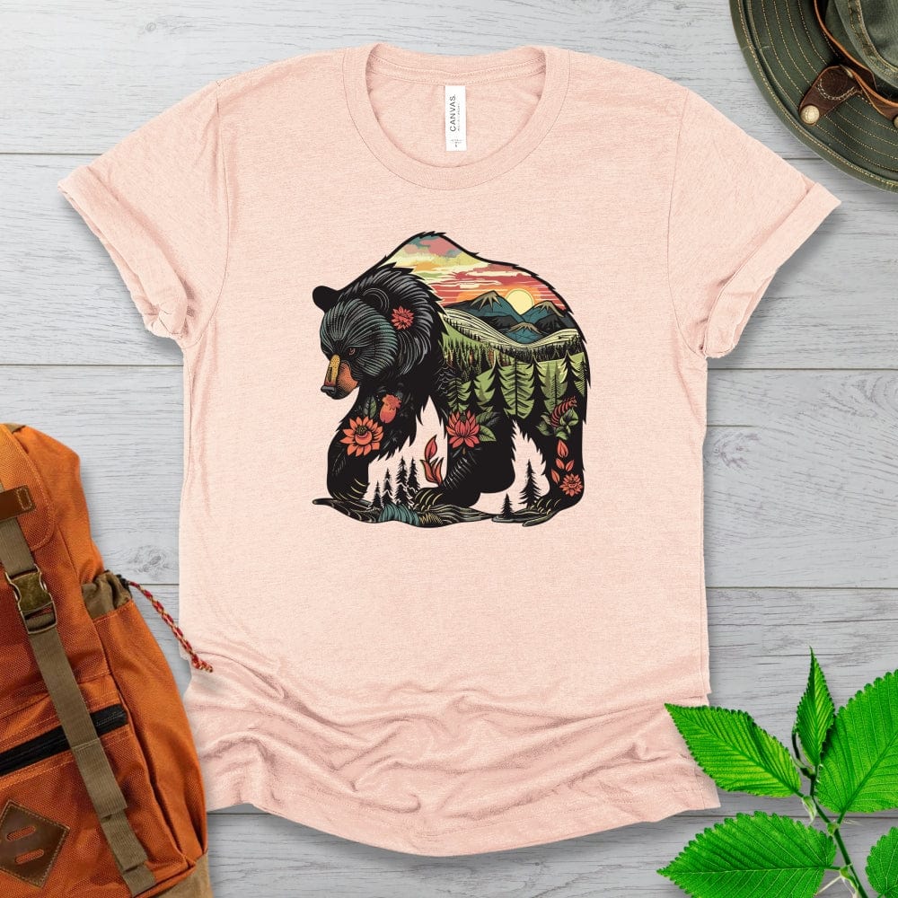 Nature Bear Illustration Tshirt