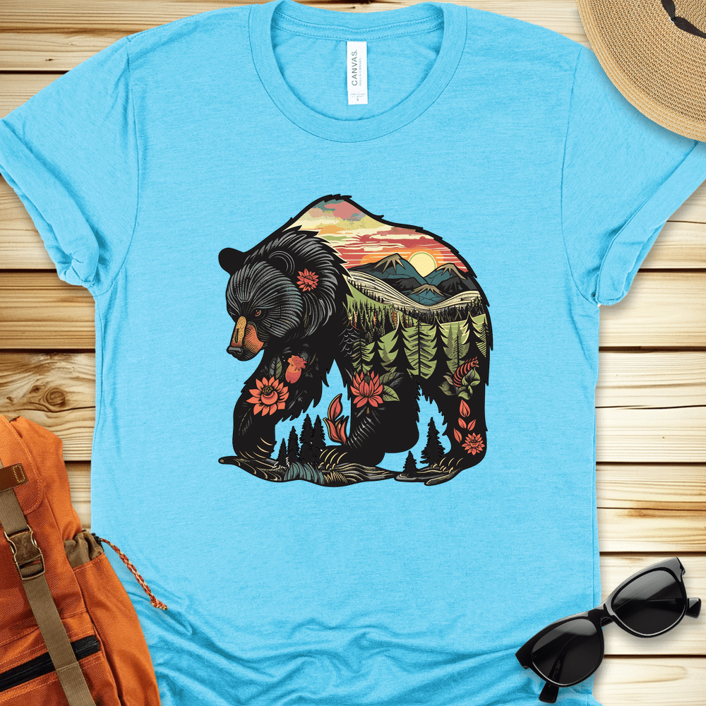 Nature Bear Illustration Tshirt