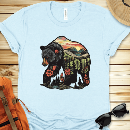 Nature Bear Illustration Tshirt