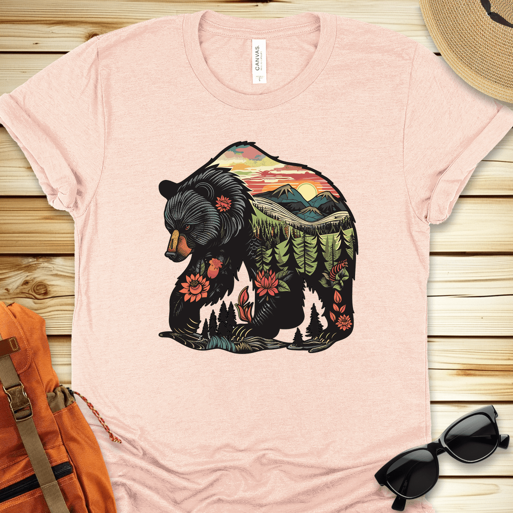 Nature Bear Illustration Tshirt
