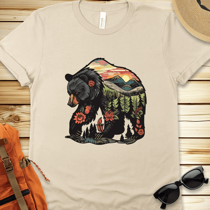 Nature Bear Illustration Tshirt