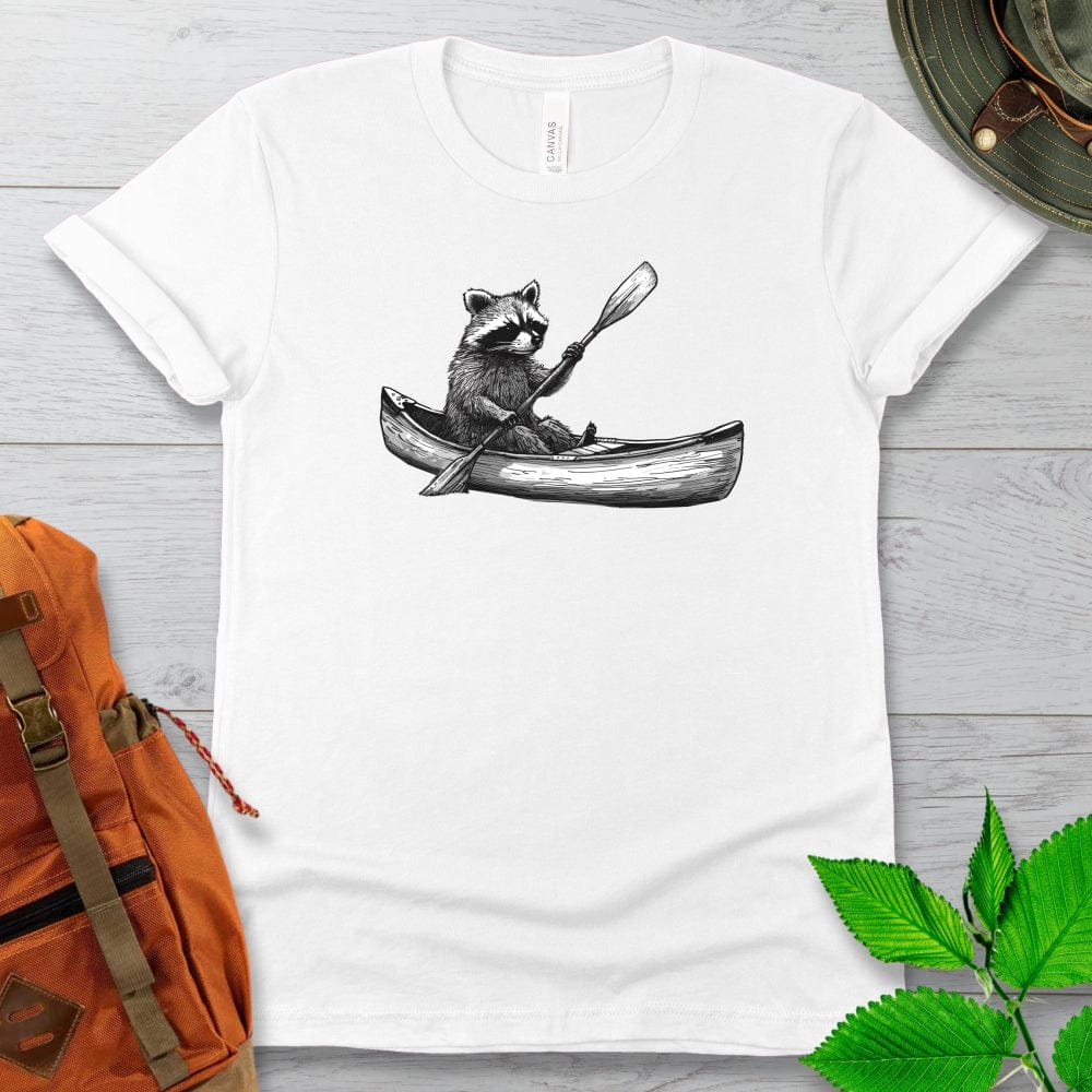 Raccoon in a Canoe Tshirt