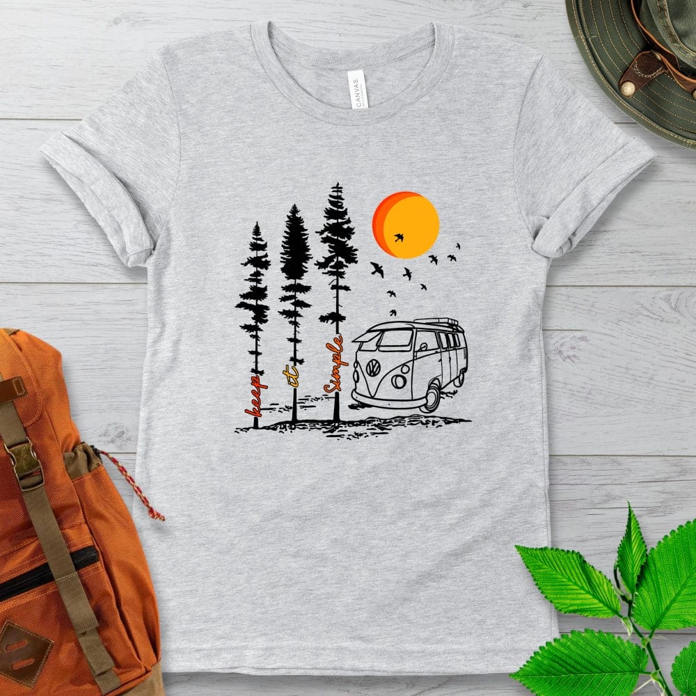 Keep It Simple Van Camping Tshirt