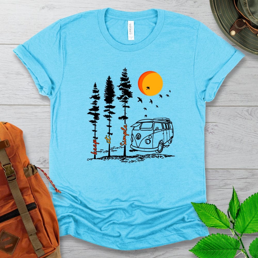 Keep It Simple Van Camping Tshirt