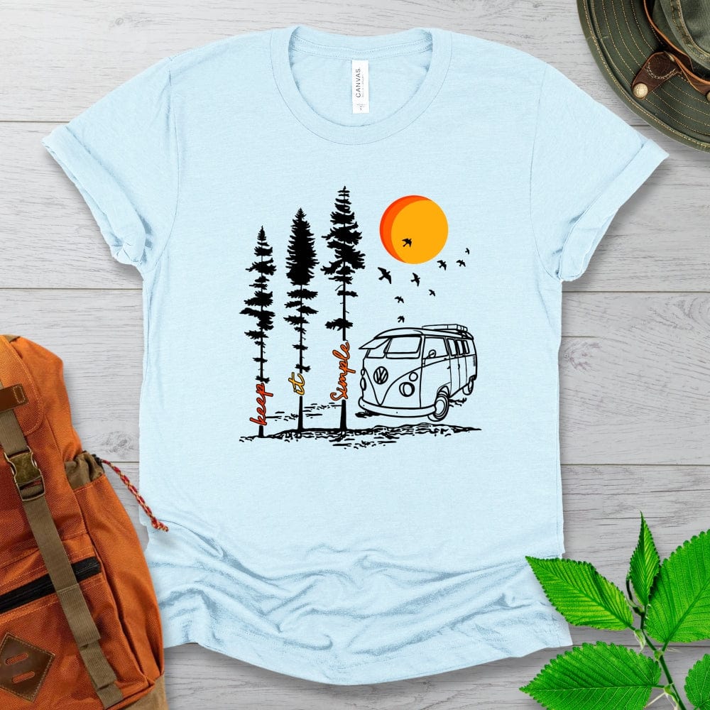 Keep It Simple Van Camping Tshirt