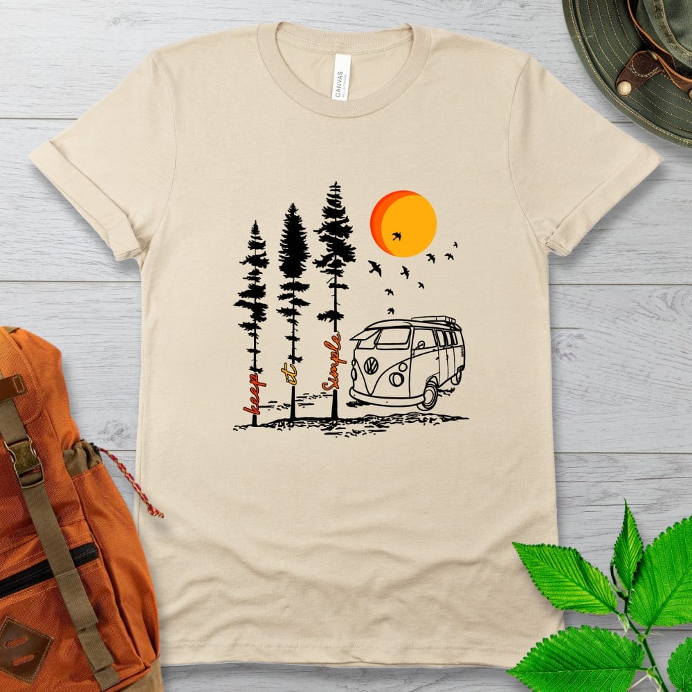 Keep It Simple Van Camping Tshirt