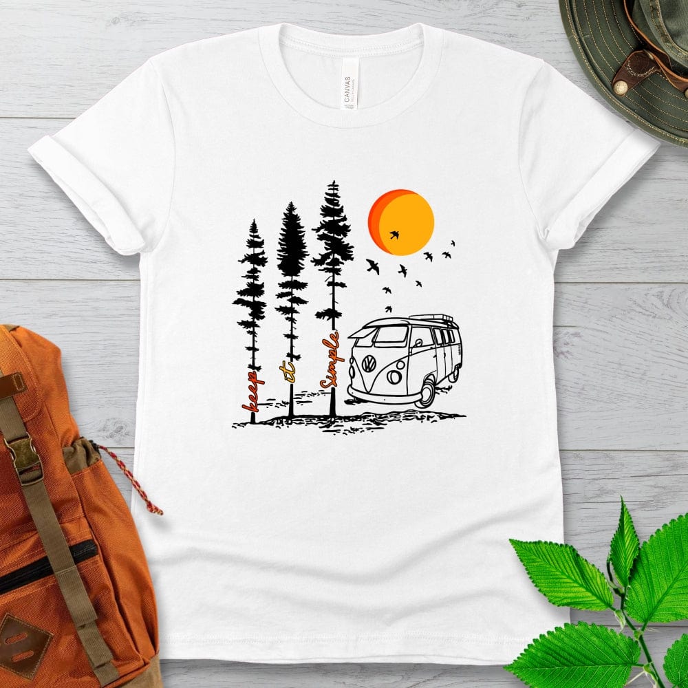 Keep It Simple Van Camping Tshirt