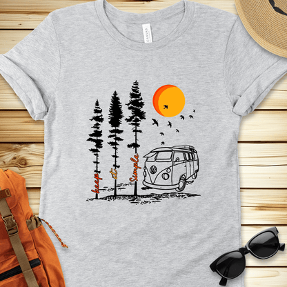 Keep It Simple Van Camping Tshirt