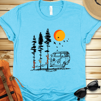 Keep It Simple Van Camping Tshirt