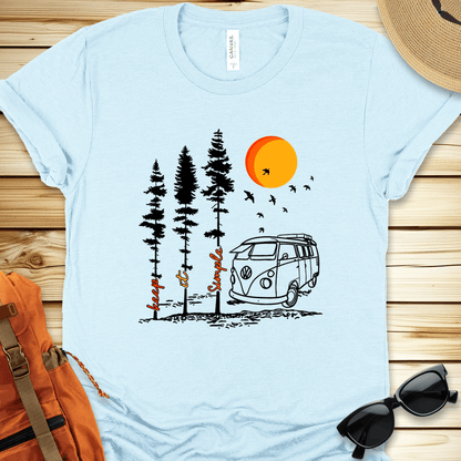 Keep It Simple Van Camping Tshirt