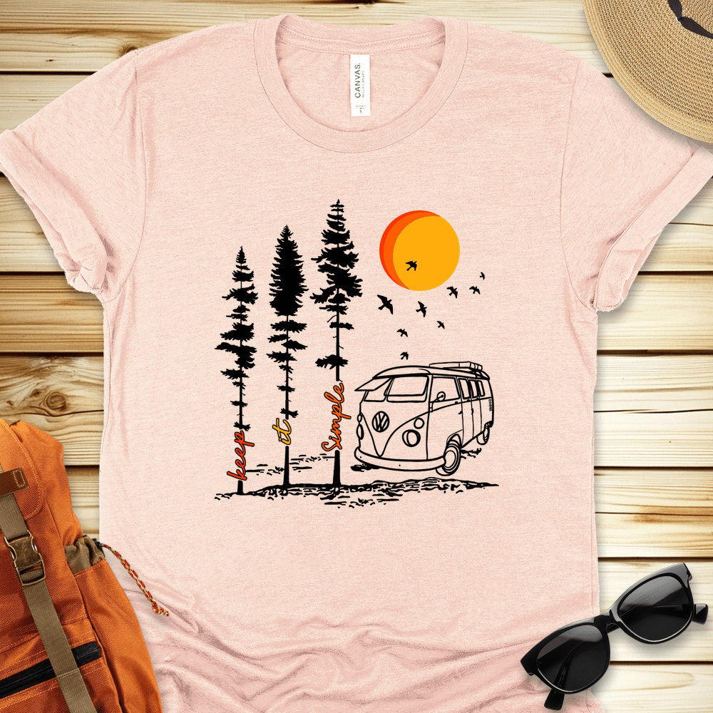 Keep It Simple Van Camping Tshirt